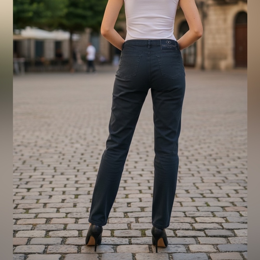 Vintage Valentino Jeans Dark Teal straight legs jeans size 30